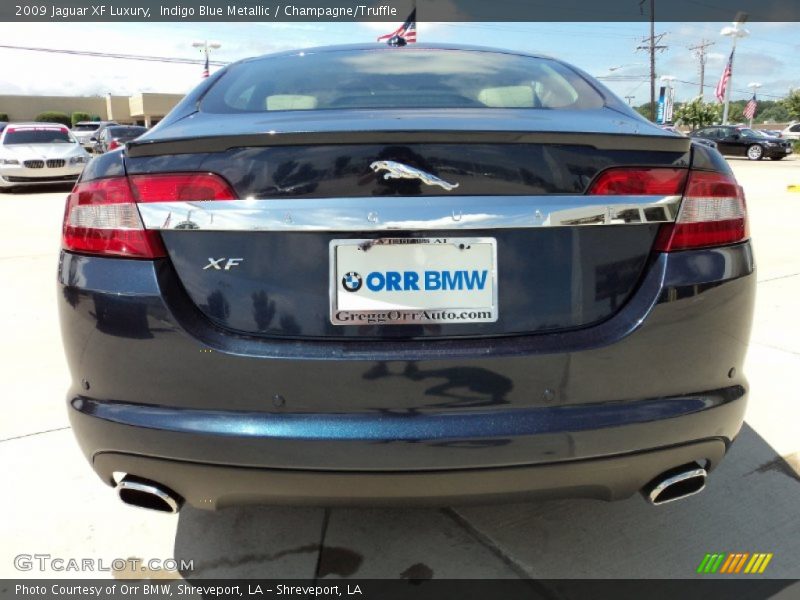 Indigo Blue Metallic / Champagne/Truffle 2009 Jaguar XF Luxury