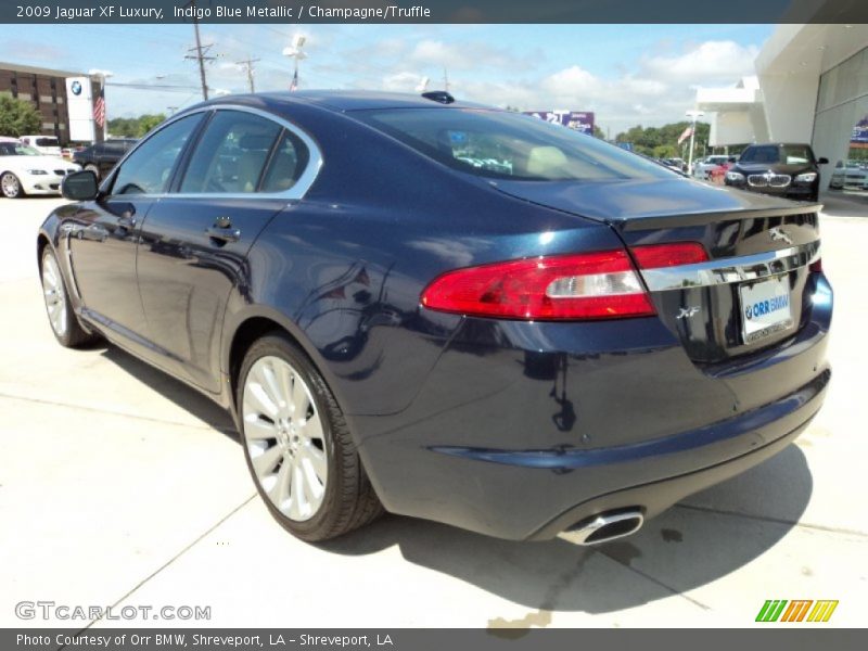 Indigo Blue Metallic / Champagne/Truffle 2009 Jaguar XF Luxury