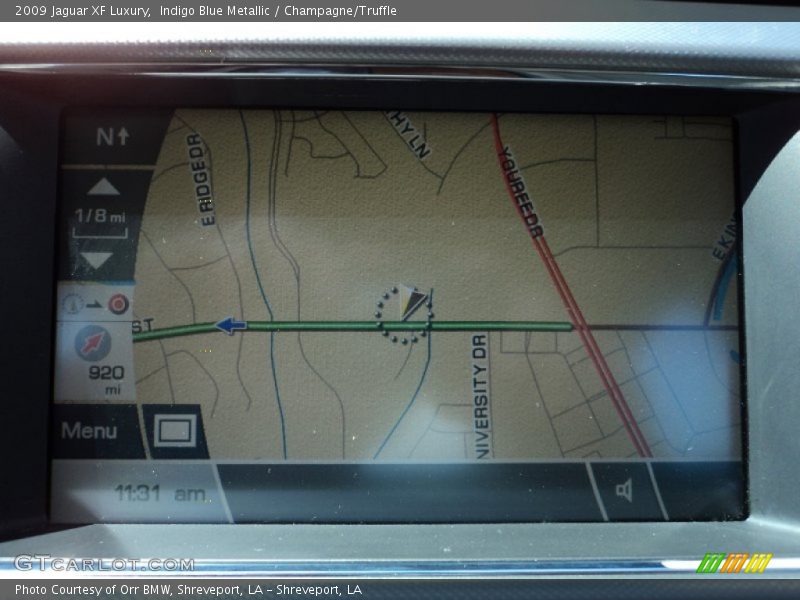 Indigo Blue Metallic / Champagne/Truffle 2009 Jaguar XF Luxury