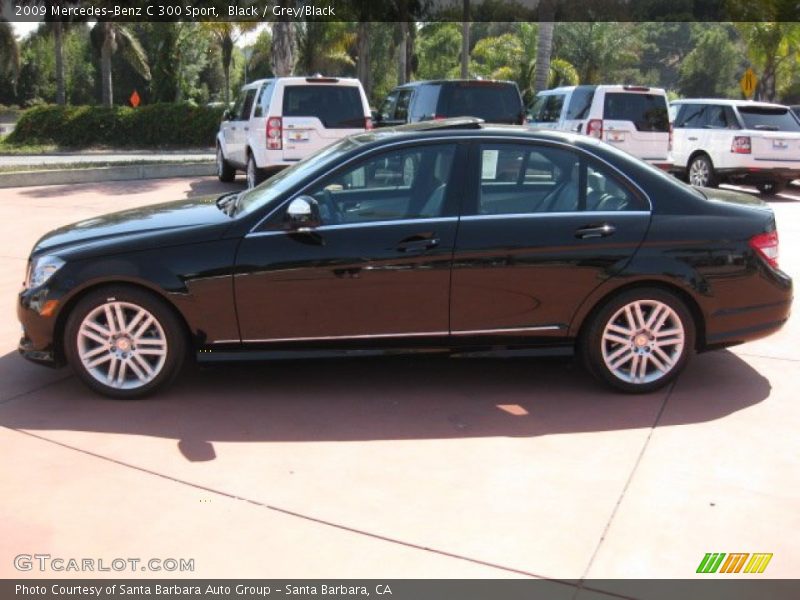 Black / Grey/Black 2009 Mercedes-Benz C 300 Sport