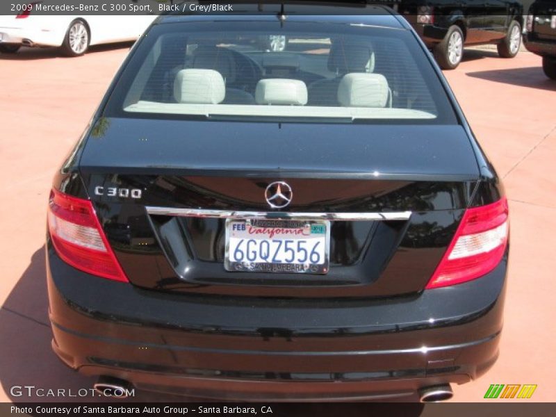 Black / Grey/Black 2009 Mercedes-Benz C 300 Sport