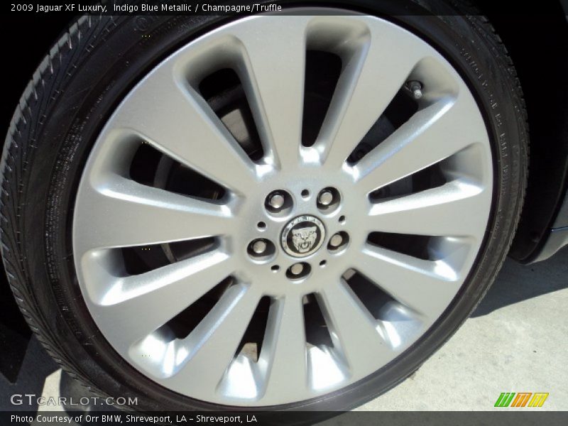 Indigo Blue Metallic / Champagne/Truffle 2009 Jaguar XF Luxury