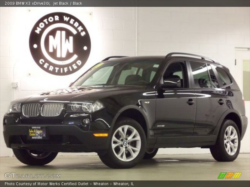 Jet Black / Black 2009 BMW X3 xDrive30i