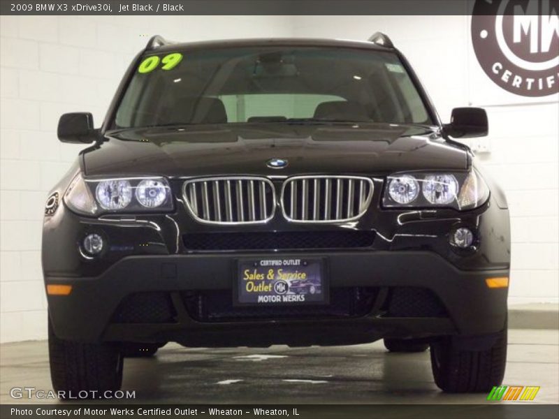 Jet Black / Black 2009 BMW X3 xDrive30i