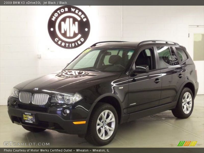 Jet Black / Black 2009 BMW X3 xDrive30i