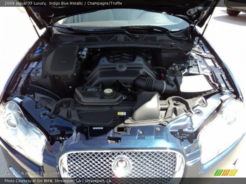 Indigo Blue Metallic / Champagne/Truffle 2009 Jaguar XF Luxury