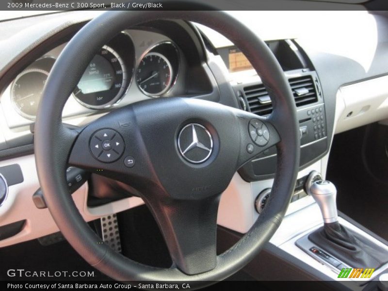 Black / Grey/Black 2009 Mercedes-Benz C 300 Sport