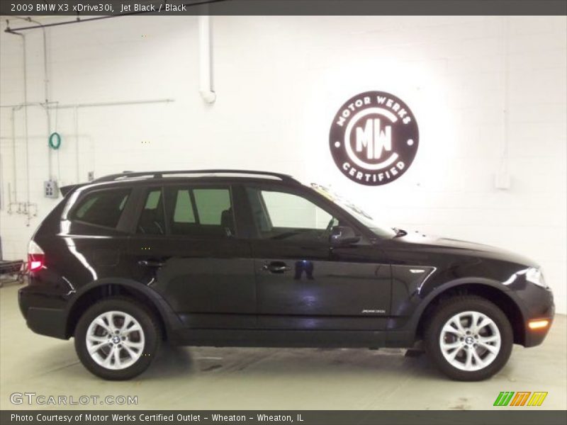 Jet Black / Black 2009 BMW X3 xDrive30i