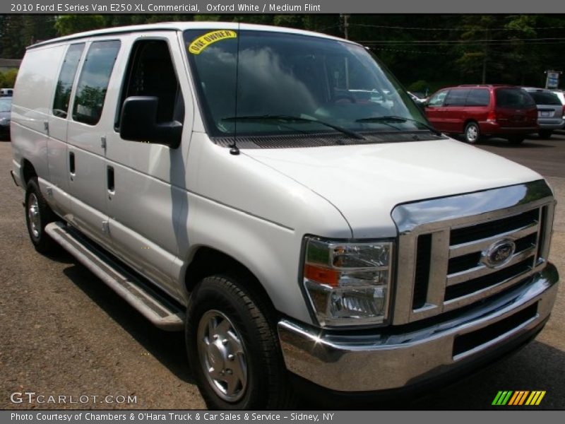 Oxford White / Medium Flint 2010 Ford E Series Van E250 XL Commericial