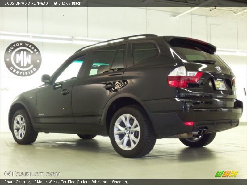 Jet Black / Black 2009 BMW X3 xDrive30i
