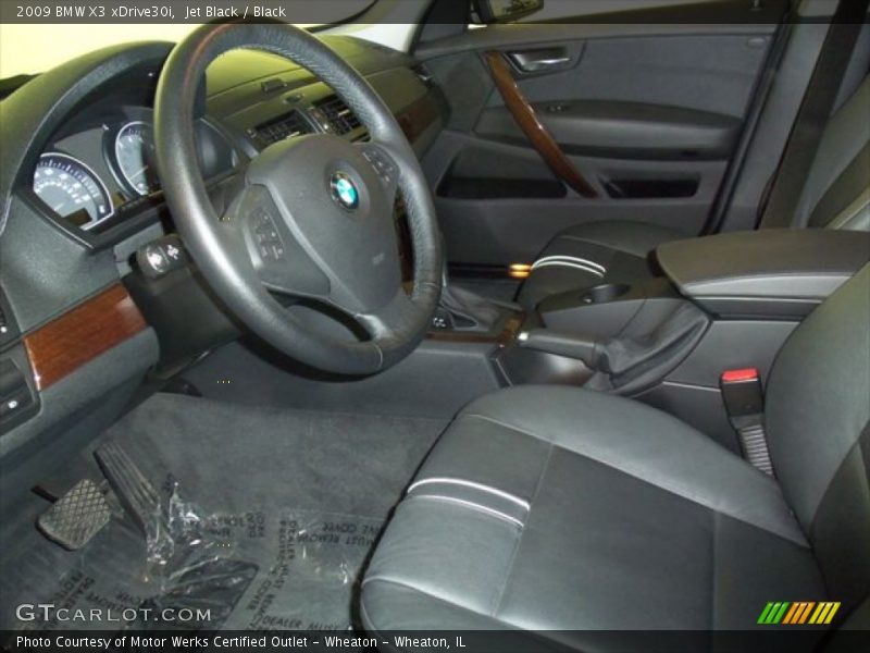Jet Black / Black 2009 BMW X3 xDrive30i