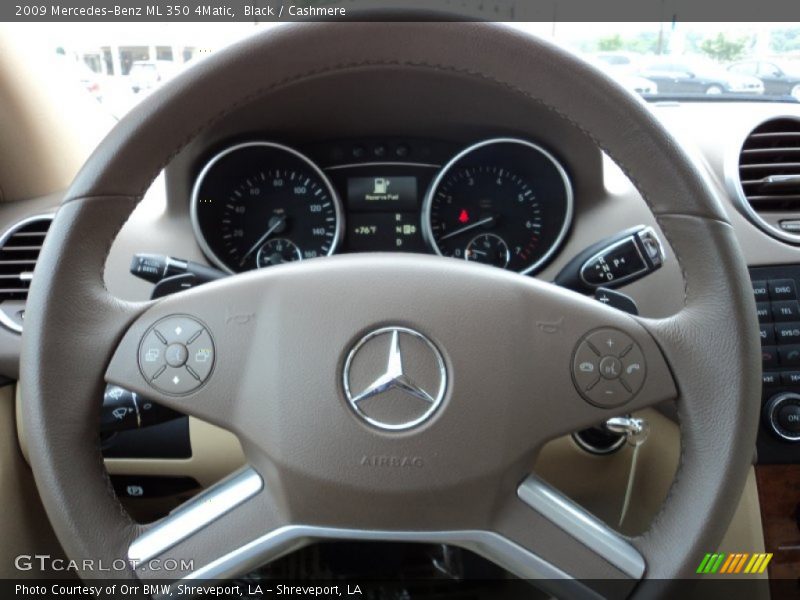 Black / Cashmere 2009 Mercedes-Benz ML 350 4Matic