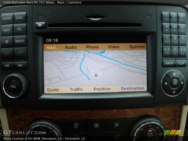 Black / Cashmere 2009 Mercedes-Benz ML 350 4Matic