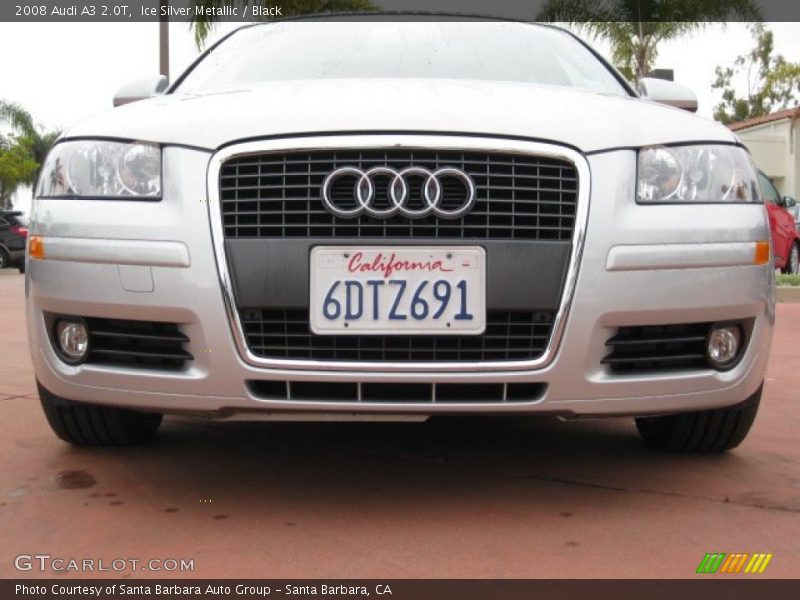 Ice Silver Metallic / Black 2008 Audi A3 2.0T