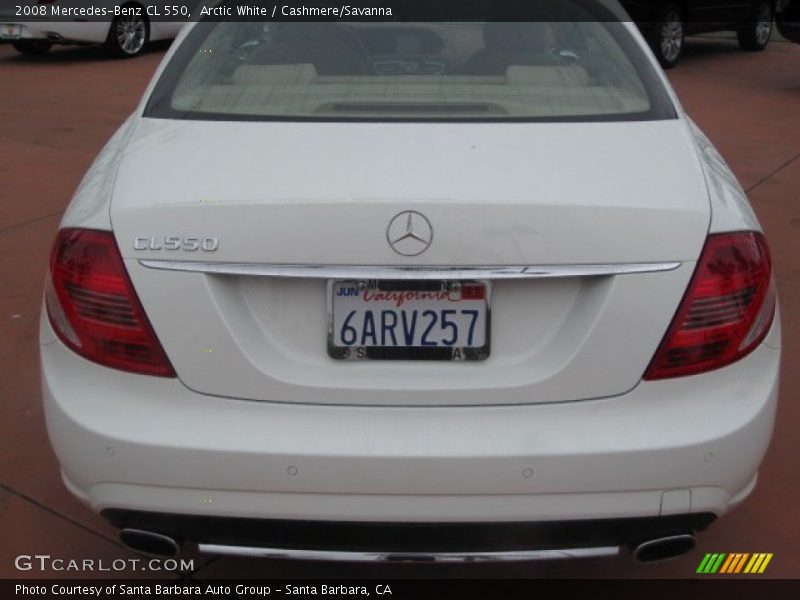 Arctic White / Cashmere/Savanna 2008 Mercedes-Benz CL 550