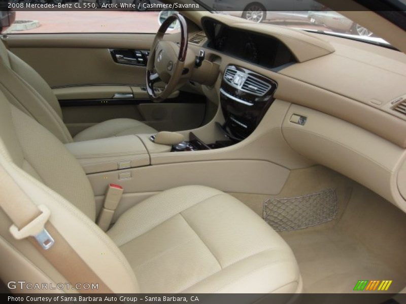 Arctic White / Cashmere/Savanna 2008 Mercedes-Benz CL 550