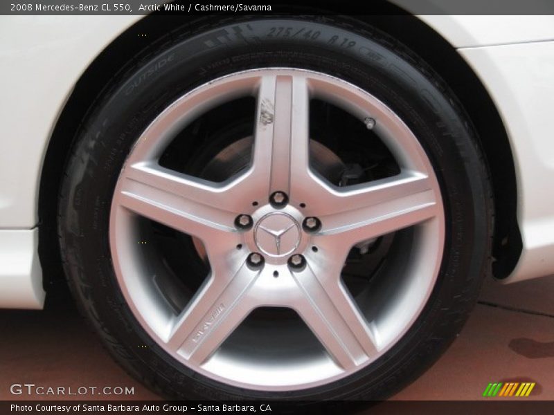 Arctic White / Cashmere/Savanna 2008 Mercedes-Benz CL 550