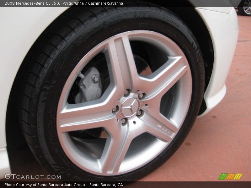 Arctic White / Cashmere/Savanna 2008 Mercedes-Benz CL 550