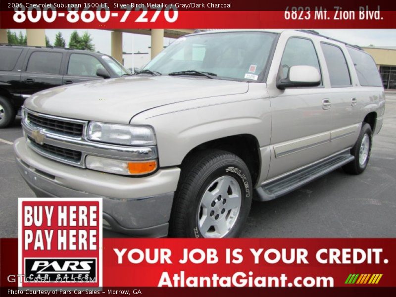 Silver Birch Metallic / Gray/Dark Charcoal 2005 Chevrolet Suburban 1500 LT