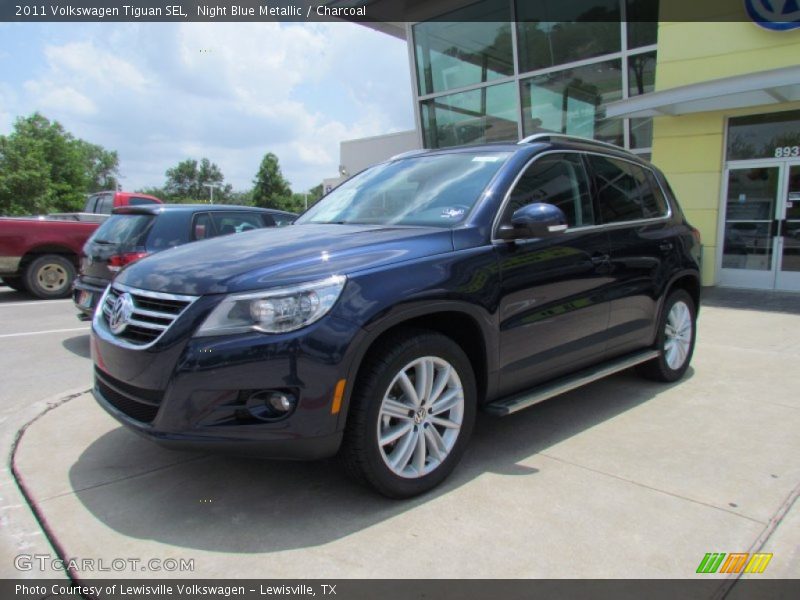 Night Blue Metallic / Charcoal 2011 Volkswagen Tiguan SEL