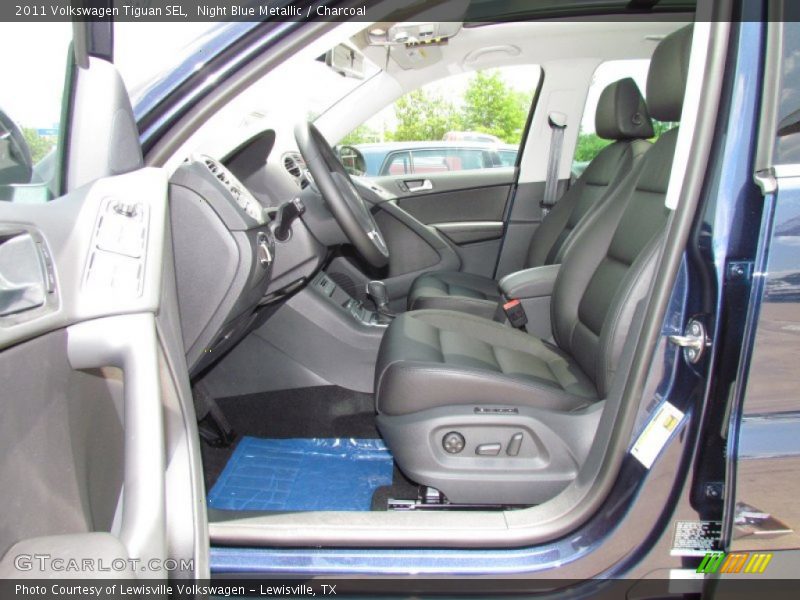 Night Blue Metallic / Charcoal 2011 Volkswagen Tiguan SEL
