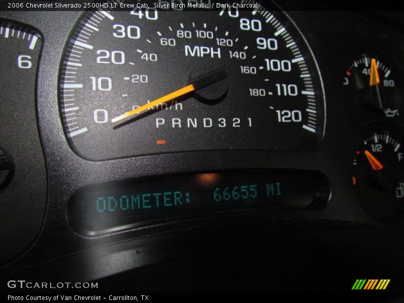 Silver Birch Metallic / Dark Charcoal 2006 Chevrolet Silverado 2500HD LT Crew Cab