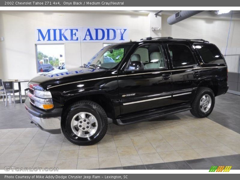 Onyx Black / Medium Gray/Neutral 2002 Chevrolet Tahoe Z71 4x4