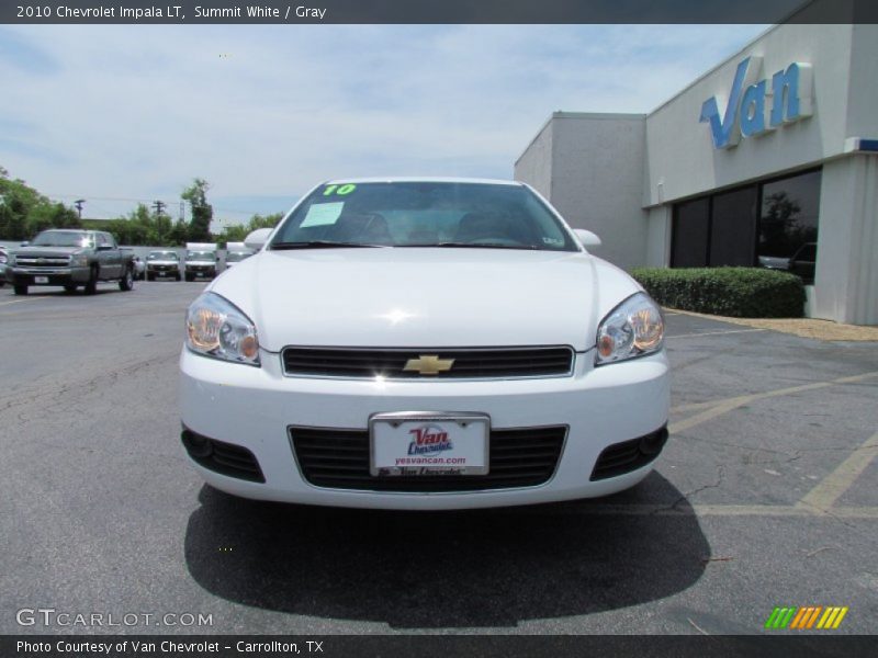 Summit White / Gray 2010 Chevrolet Impala LT