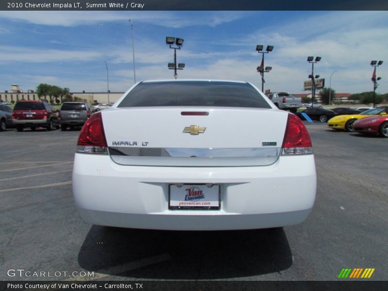 Summit White / Gray 2010 Chevrolet Impala LT