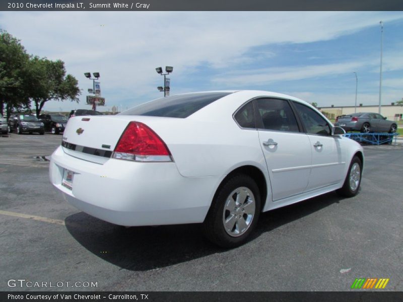 Summit White / Gray 2010 Chevrolet Impala LT