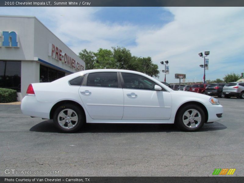 Summit White / Gray 2010 Chevrolet Impala LT