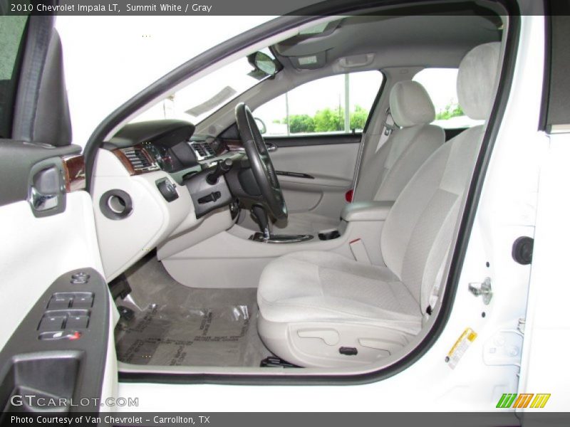 Summit White / Gray 2010 Chevrolet Impala LT