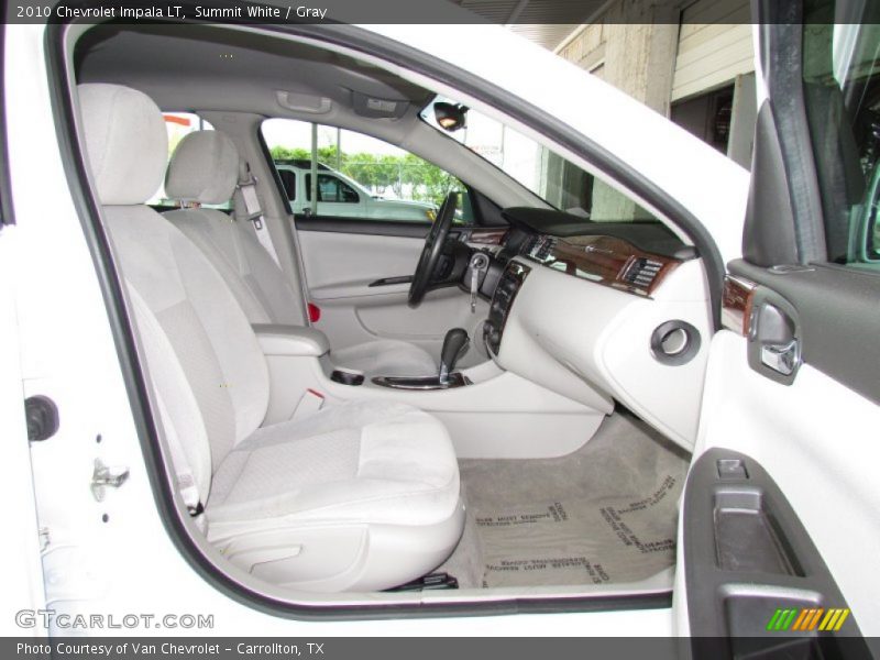 Summit White / Gray 2010 Chevrolet Impala LT