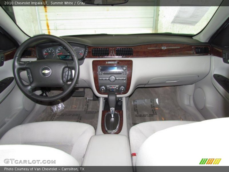 Summit White / Gray 2010 Chevrolet Impala LT