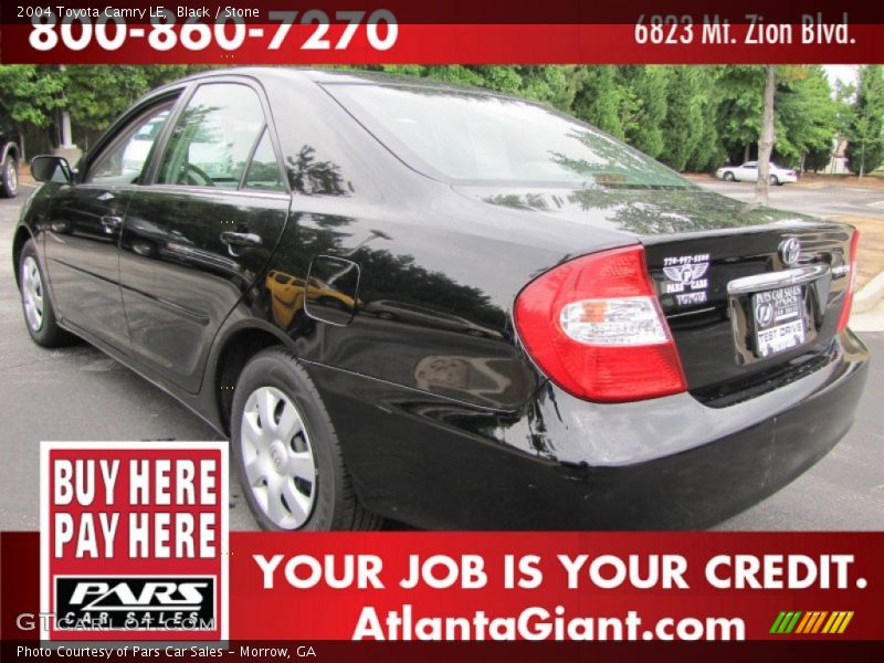Black / Stone 2004 Toyota Camry LE