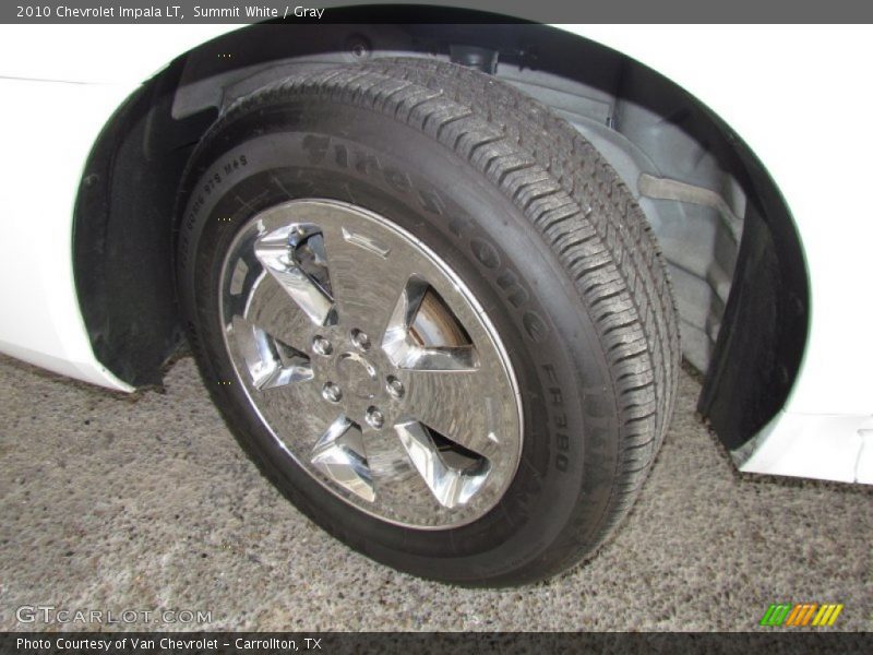 Summit White / Gray 2010 Chevrolet Impala LT