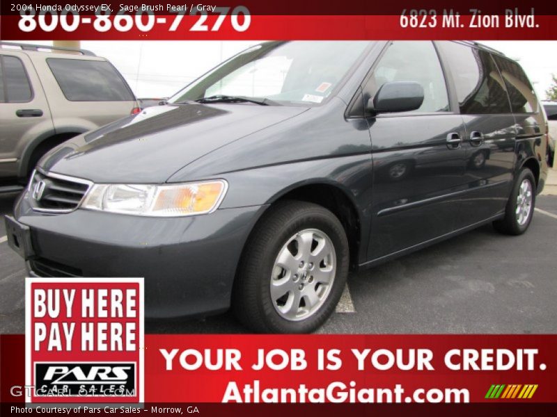 Sage Brush Pearl / Gray 2004 Honda Odyssey EX