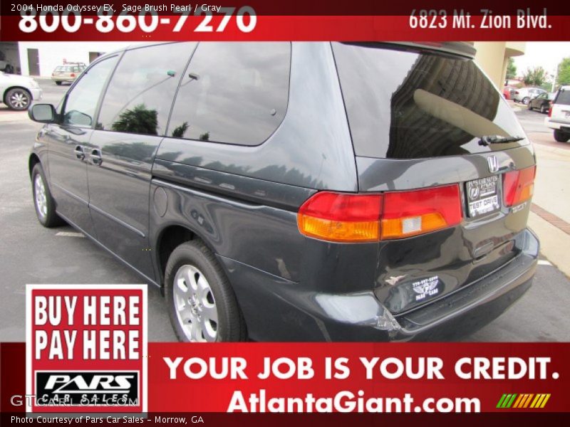 Sage Brush Pearl / Gray 2004 Honda Odyssey EX