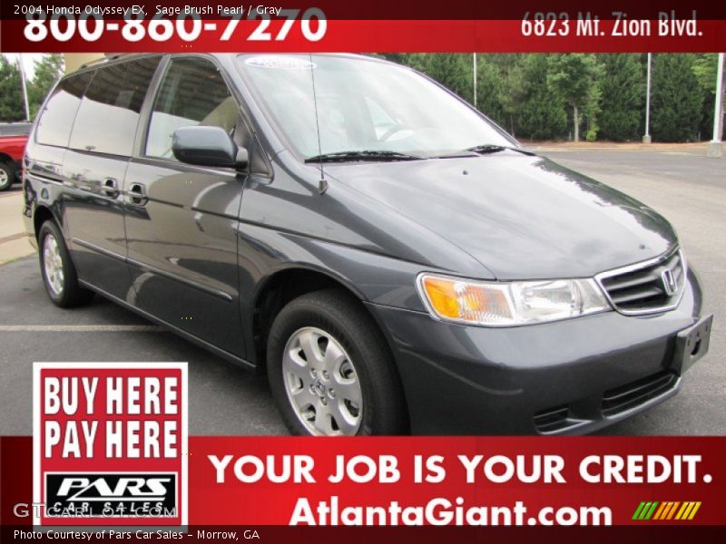 Sage Brush Pearl / Gray 2004 Honda Odyssey EX