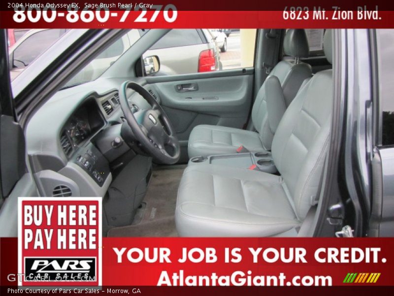 Sage Brush Pearl / Gray 2004 Honda Odyssey EX