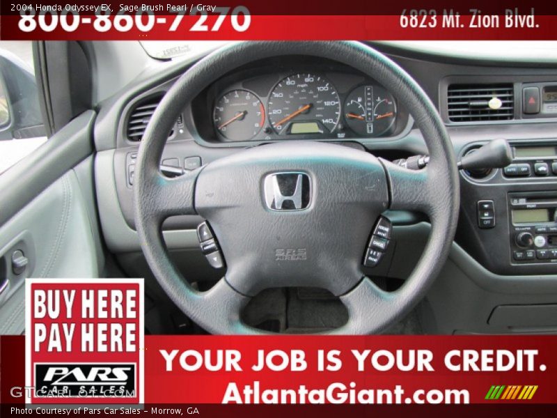 Sage Brush Pearl / Gray 2004 Honda Odyssey EX