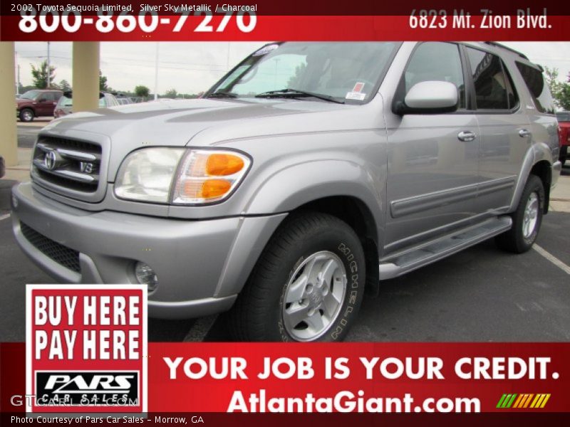 Silver Sky Metallic / Charcoal 2002 Toyota Sequoia Limited