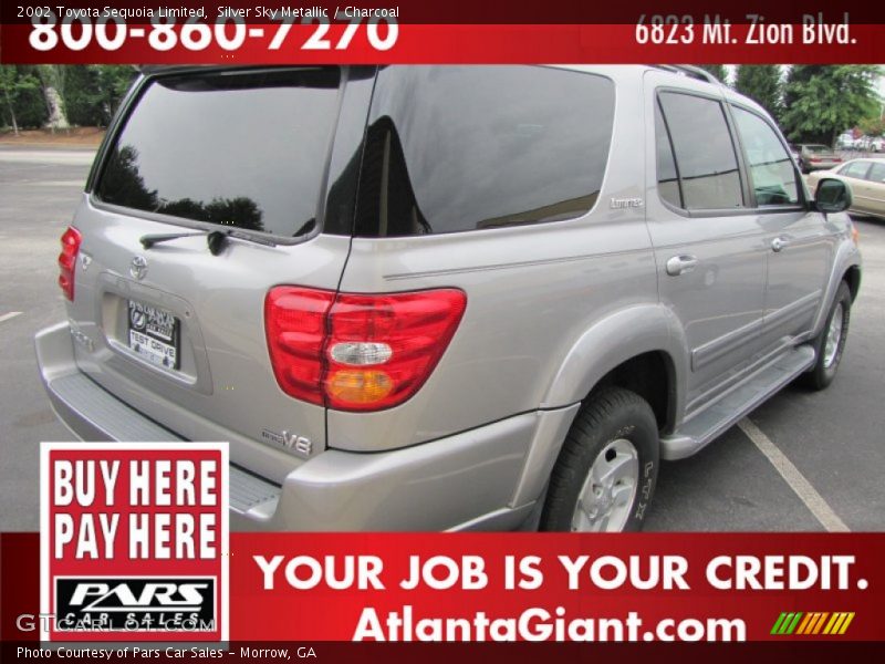 Silver Sky Metallic / Charcoal 2002 Toyota Sequoia Limited