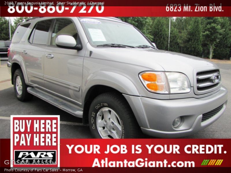 Silver Sky Metallic / Charcoal 2002 Toyota Sequoia Limited