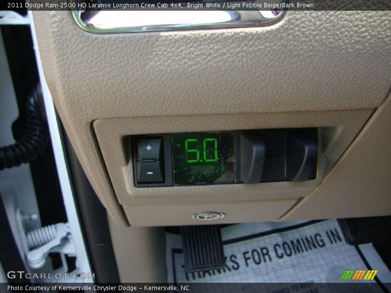 Bright White / Light Pebble Beige/Bark Brown 2011 Dodge Ram 2500 HD Laramie Longhorn Crew Cab 4x4