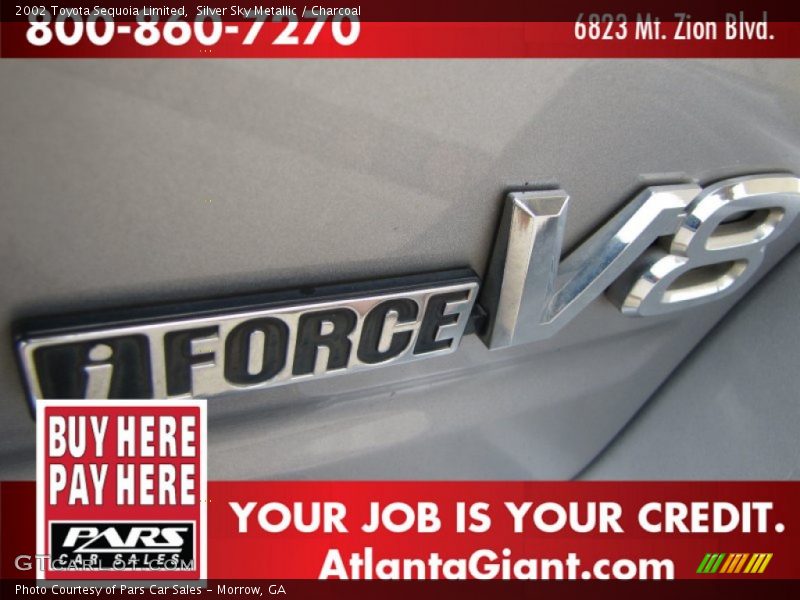 Silver Sky Metallic / Charcoal 2002 Toyota Sequoia Limited