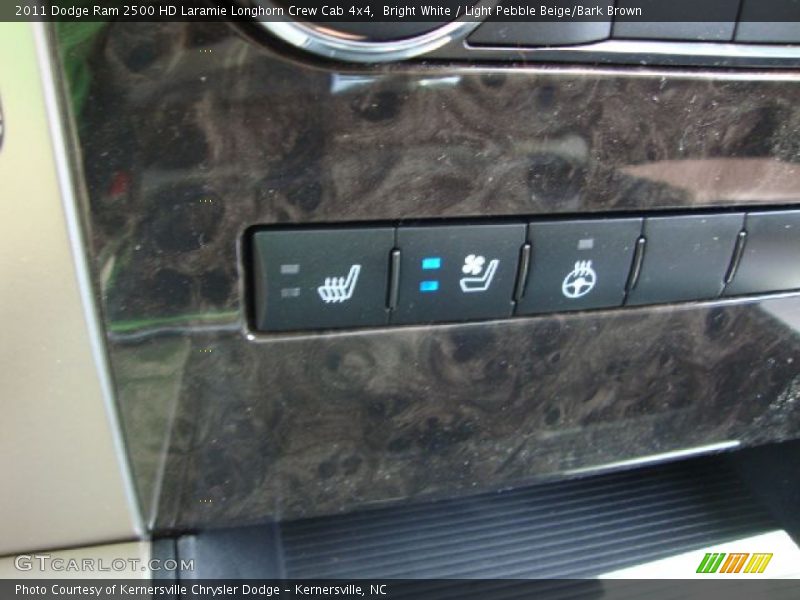 Bright White / Light Pebble Beige/Bark Brown 2011 Dodge Ram 2500 HD Laramie Longhorn Crew Cab 4x4