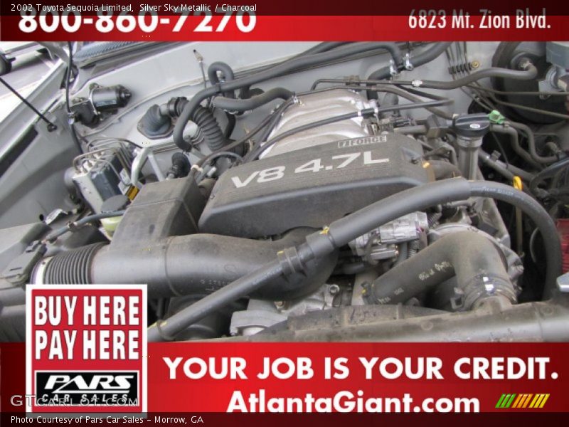 Silver Sky Metallic / Charcoal 2002 Toyota Sequoia Limited