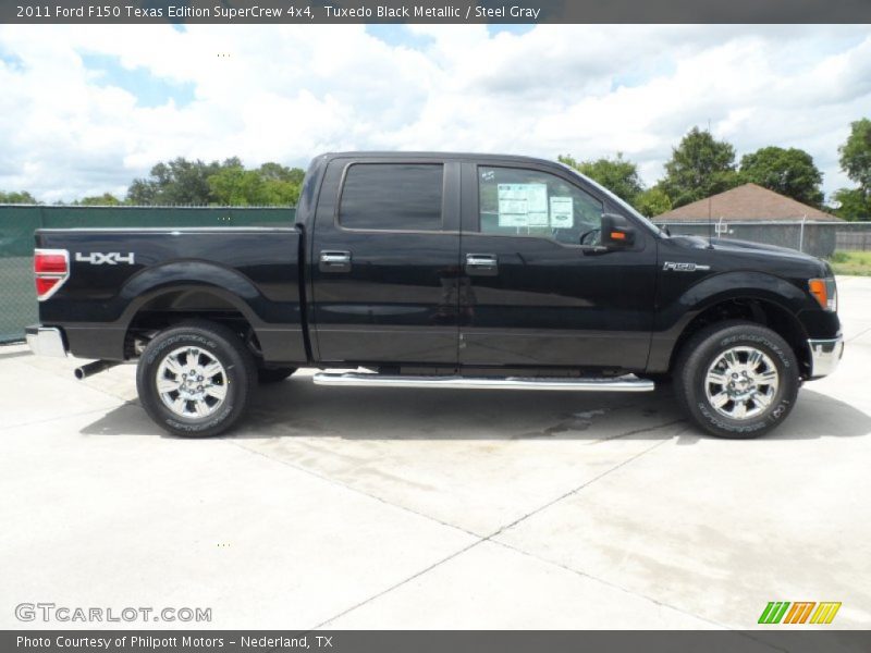 Tuxedo Black Metallic / Steel Gray 2011 Ford F150 Texas Edition SuperCrew 4x4