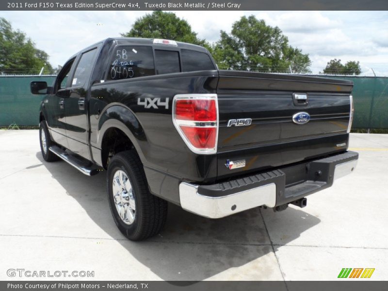 Tuxedo Black Metallic / Steel Gray 2011 Ford F150 Texas Edition SuperCrew 4x4